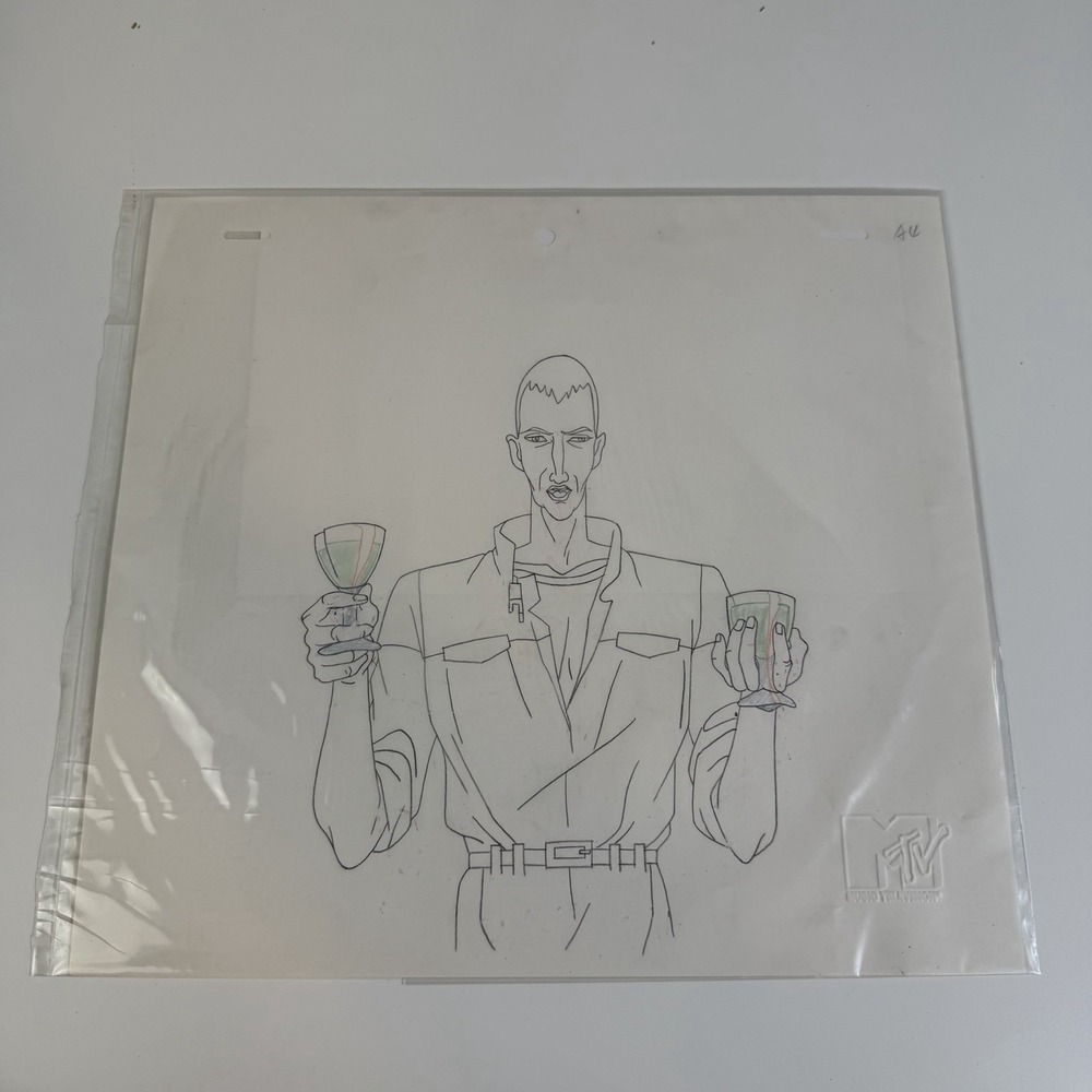 Aeon Flux Original 90s Production Drawing Animation Art Trevor